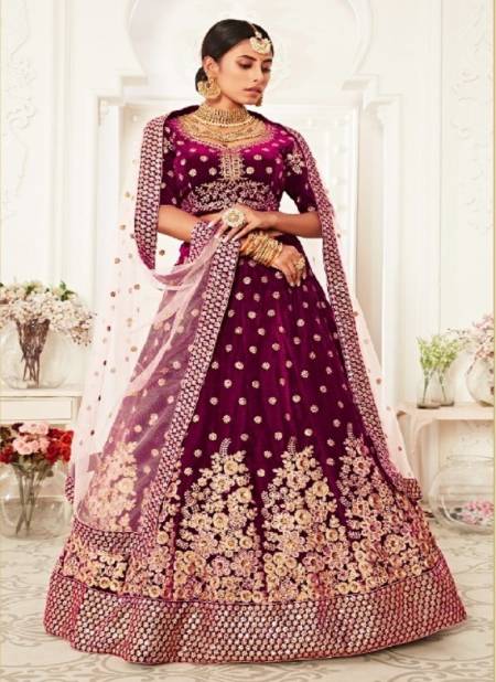 Purple Colour Neo Traditionl Vol 2 By Zeel Clothing Wedding Lehenga Choli Orders In India 7702