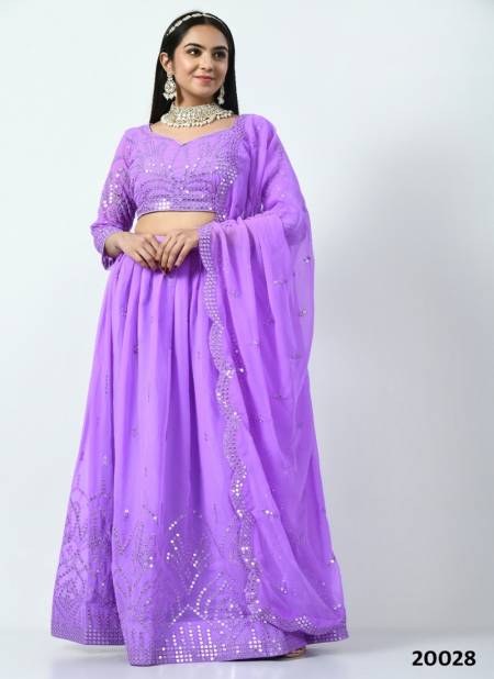 Purple Colour Niyati By Biva Designer Lehenga Choli Catalog 20028