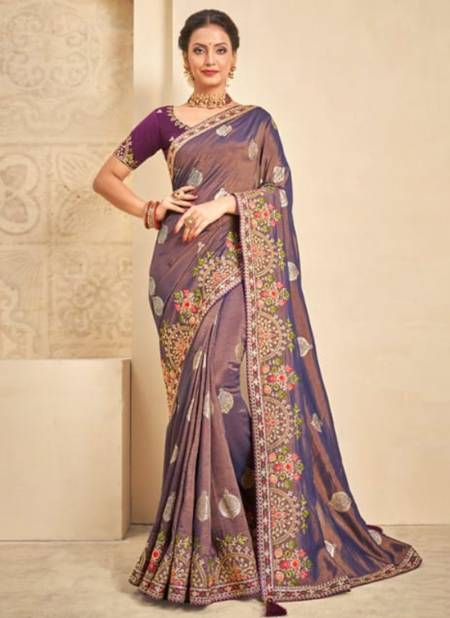 Purple Colour Norita Ritsika Ethnic Wear Wholesale Designer Sarees 42705