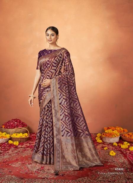 Purple Colour Pradha By Mahotsav Silk Party Wear Designer Saree Catalog 43408