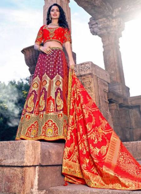 Purple Colour Prearana Wholesale Ethnic Wear Designer Lehenga Choli Catalog 1706