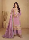 Purple Colour Qurbat By Gulkayra Simar Silk Plazoo Suits Wholesalers In India 7454