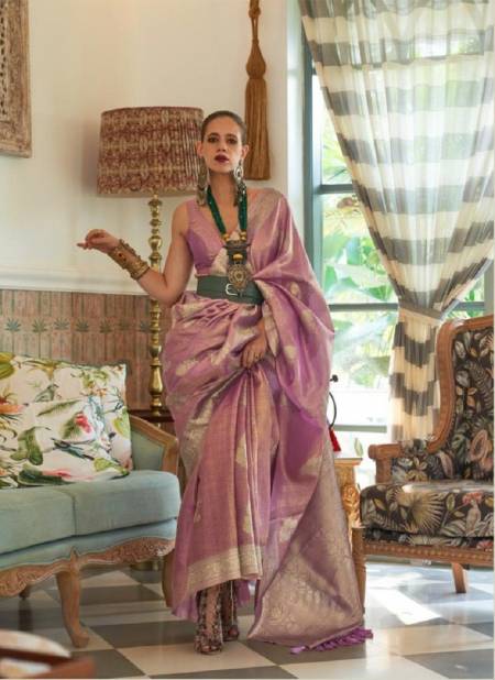 Purple Colour Rajtex Kalki Koechlin Orchid Designer Saree Catalog 318001