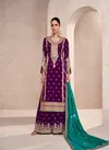Purple Colour Rayana By Aashirwad Designer Premium Silk Wedding Wear Salwar Kameez Wholesale Online 9827