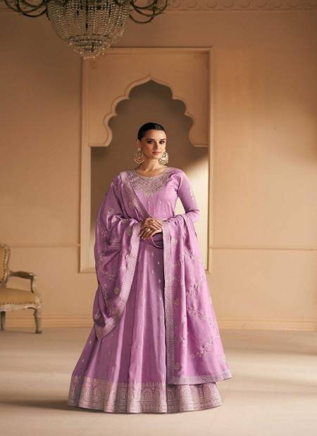 Purple Colour Safar By Aashirwad Gown Catalog 9636