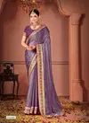 Purple Colour Sakhi By Suma Black Rangoli Designer Party Wear Saree Wholesale Online 8007