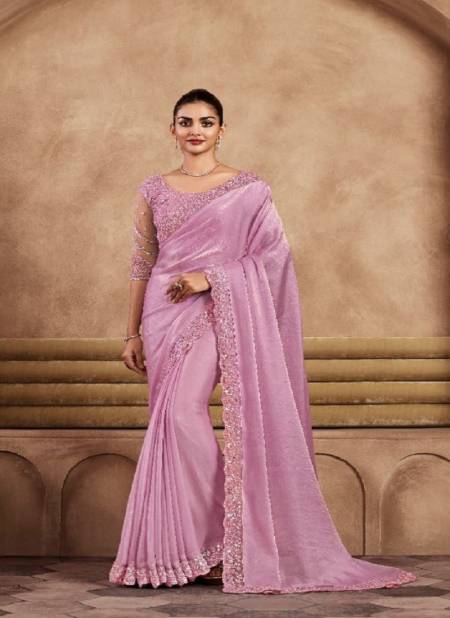 Purple Colour Sarvaratna By TFH Heavy Designer Party Wear Saree Wholesale In Delhi SRV-7911