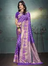 Purple Colour Shourya By Bunawat Silk Designer Wedding Saree Wholesale Market 1002