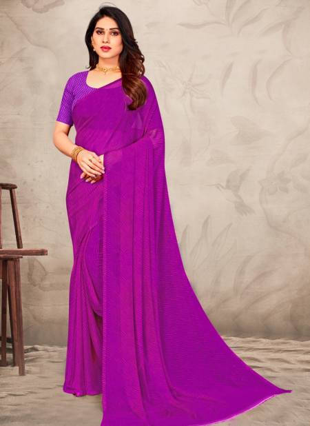 Purple Colour Star Chiffon 109th Edition By Ruchi Daily Wear Saree Catalog 24306 E