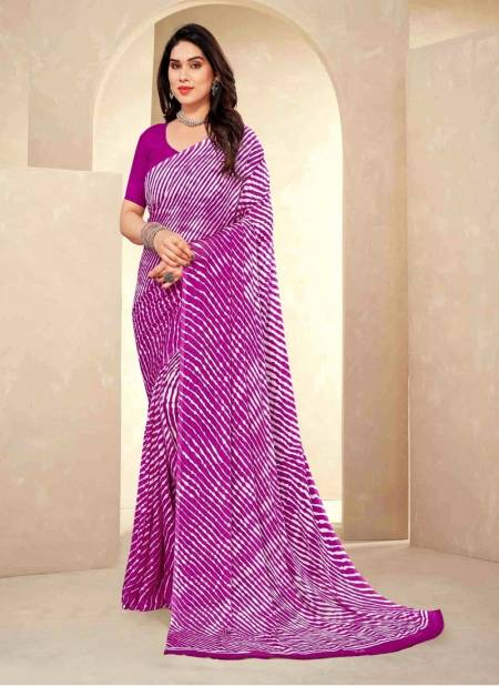 Purple Colour Star Chiffon Vol 124 By Ruchi Daily Wear Saree Catalog 24318 C