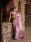 Purple Colour Trirath By Sulekha Tussar Silk Designer Sarees Suppliers In Surat TR 10498