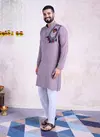 Purple Colour Vastra Vol 8 By Shubhvastra Rayon Navratri Kurta Suppliers In India 6085