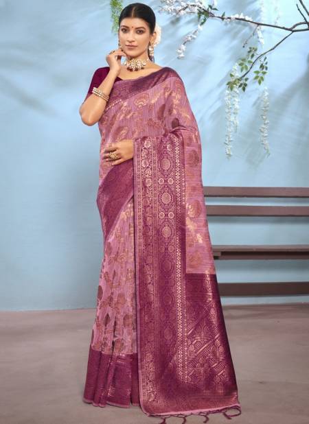 Purple Colour Vesu Pujya Vol 5 Printed Wholesale Cotton Sarees 3058