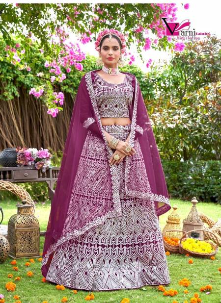 Purple Colour Zeeya Sakshi By Varni Party Wear Lehenga Choli Catalog 19001