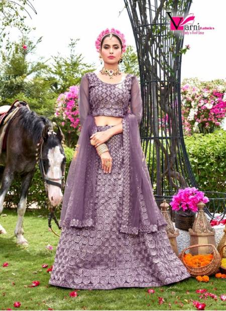 Purple Colour Zeeya Suhani By Varni Party Wear Lehenga Choli Catalog 17002