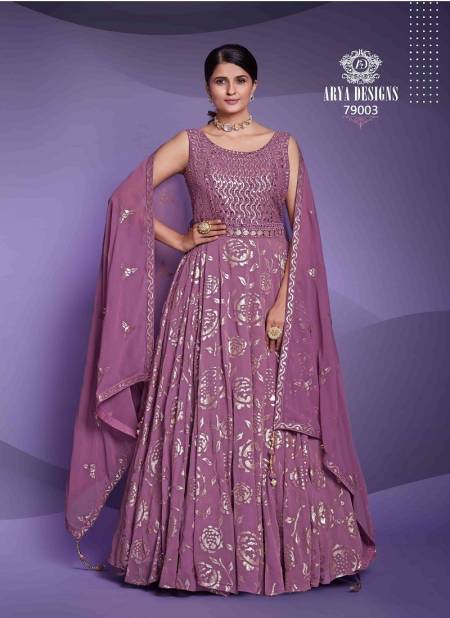 Purple Colour Zoya Vol 5 By Arya Gown Catalog 79003 A
