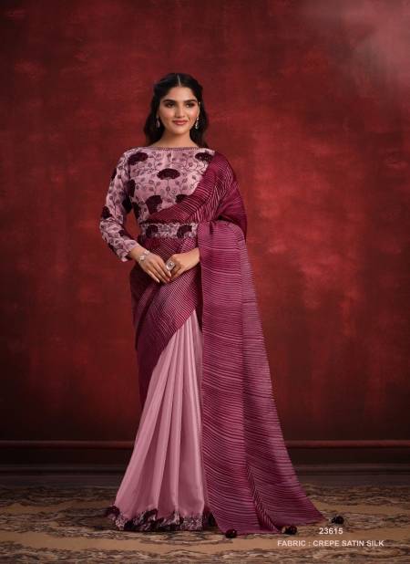 Purple Kimaya By Mahotsav Sequence Thread Silk Designer Saree Catalog 23615