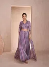 Purple Multi Colour Simayaa By Sayuri Chinon Silk Wedding Wear Designer Readymade Suits Manufacturers
