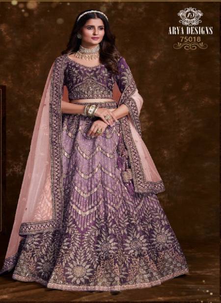 Purple Pratha Vol 4 By Arya Designs Designer Lehenga Choli Catalog 75018