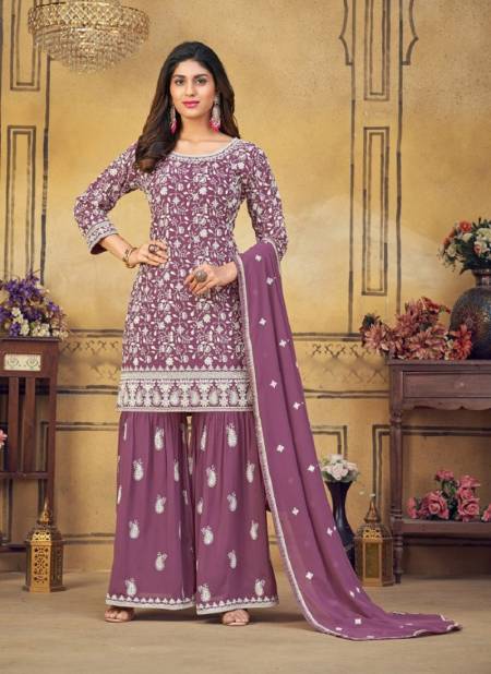 Purple Sophia Wedding Wear Salwar Suit Catalog 3304 Catalog
