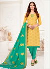 Yellow Color Rahul NX Bindiya Jacquard Designer Readymade Traditional Look Salwar Suit 1003