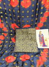 Blue Color Rahu NX Kanchipuram Dress Material 1001