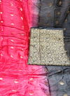 Grey & Red Color Rahul NX Kanchipuram Banarasi Dress Material 1002