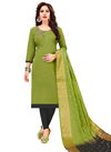 Mehendi Color Rahul NX Kulfi Cotton Handwork Salwar Suit 1002