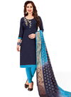 Navy Blue Color Rahul NX Kulfi Readymade Handwork Salwar Suit 1008