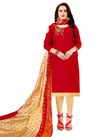 Red Rahul NX Kulfi Cotton Chudidar Daily Wear Handwork Salwar Suit 1009