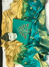 Green Rahul NX Nari South Slub Cottan Top with Handwork Salwar Suit 1001