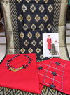 Red Rahul NX Panipuri Handoom Cotton Designer Embroidery Work Salwar Suit 1007