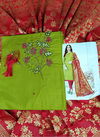 Mehandi Color Handwork Rahul NX Sakshi Designer Salwar Suit 1010