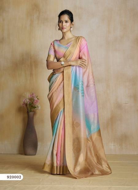 Rainbow Colour Watermelon Silk By Rajpath Digital Printed Saree Orders In India 920002