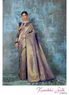 Blue RajTex Kumbhi Silk Soft Weaving silk Work Designer Sarees, Wedding and Party Wear Saree 123002D