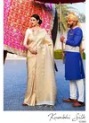 Golden Partywear RajTex Kumbhi Silk Soft Weaving Silk Work Designer Saree 123005