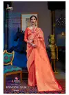 Peach Designer RajTex Kumbhi Silk Soft Weaving Silk Work Party Wear Saree 145001