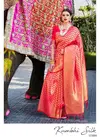 Red RajTex Kumbhi Silk Banarasi Silk Party Wear Traditional Look Elegant Saree 123004