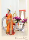 Golden RajTex Kundan Silk Handloom Weaving Silk Wedding Wear Designer and Party Wear Saree Collections 143004
