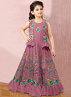 Rajani Georgette Wholesale Girls Wear Catalog Light Purple 3