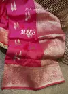 Pink Rajyog Rajyog Designer Festival Wear And Party Wear Non Catalog Soft Silk Weawing Saree Collections Saree 103