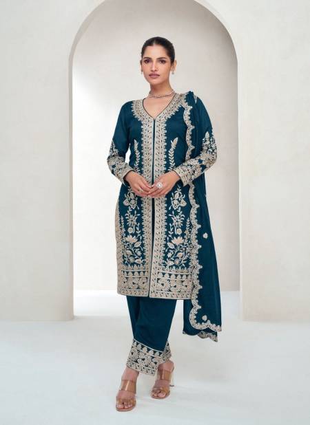 Rama Colour Aarohi By Aashirwad Silk Wedding Salwar Kameez Exporters In India 10059