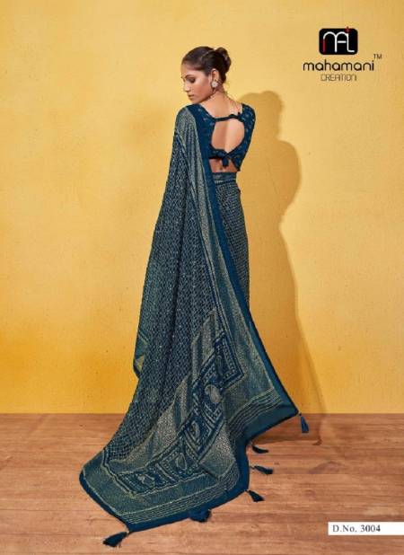Rama Colour Ankita Vol 3 By Mahamani Creation Georgette Designer Saree Catalog 3004 Catalog