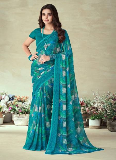 Rama Colour Star Chiffon 128 Edition By Ruchi Daily Wear Chiffon Saree Catalog25605 A