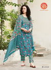 Rama Subhash Blossom Cotton Designer Party Wear and Function Wear Kurtiy with Bottom and Dupatta 2038