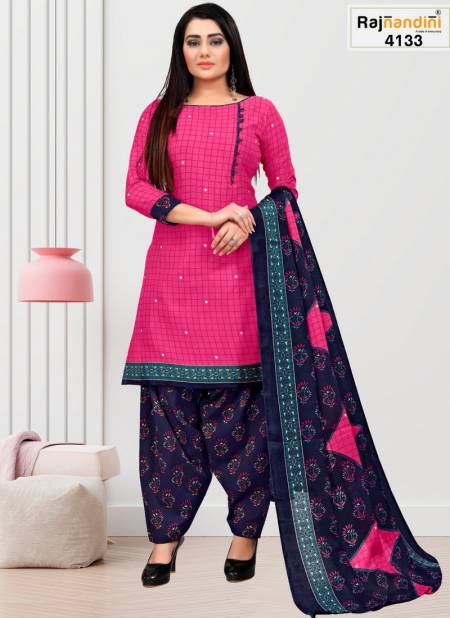Rani And Blue Mohini Cotton Dress Material Catalog 4133