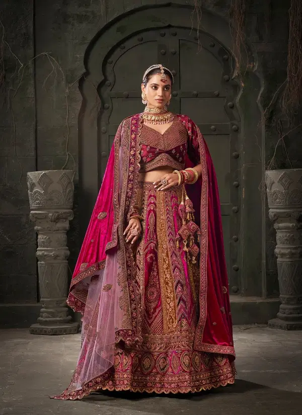 Wedding Bride Vol 1 By Anantesh Velvet Lehenga Choli Orders In India