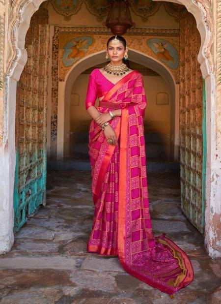Rani Colour Amazing Azarakh By Rewaa 493 To 493 B Designer Saree catalog 495 A