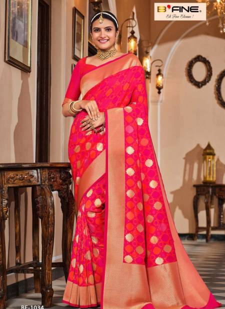 Rani Colour BK 8762 Wedding Saree Catalog 1034