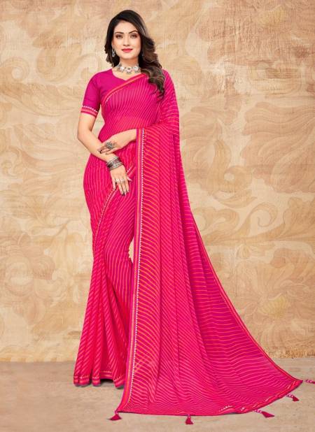 Buy Kajol Vichitra Silk Rani Colour Saree at Rs. 1250 online from Surati  Fabric designer sarees : SF-KVS-RCS